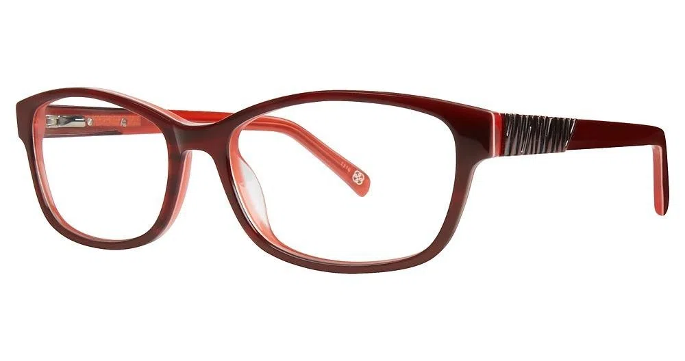 Daisy Fuentes DFEugenia Eyeglasses - Cherry/red