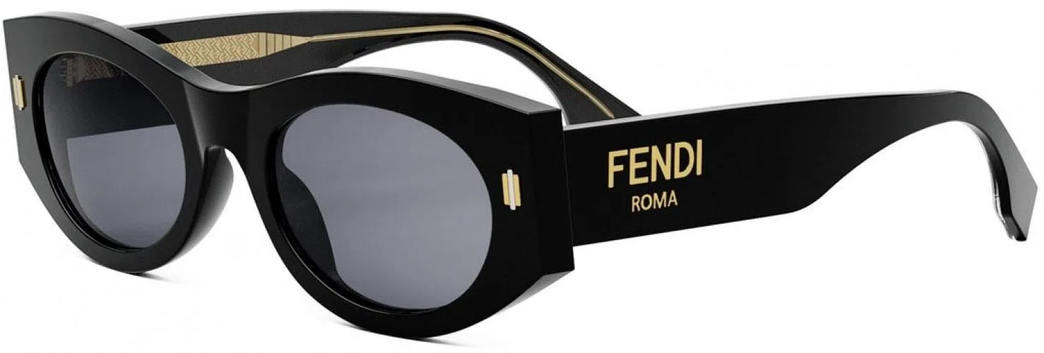 Fendi FE40125F Sunglasses - Shiny Black