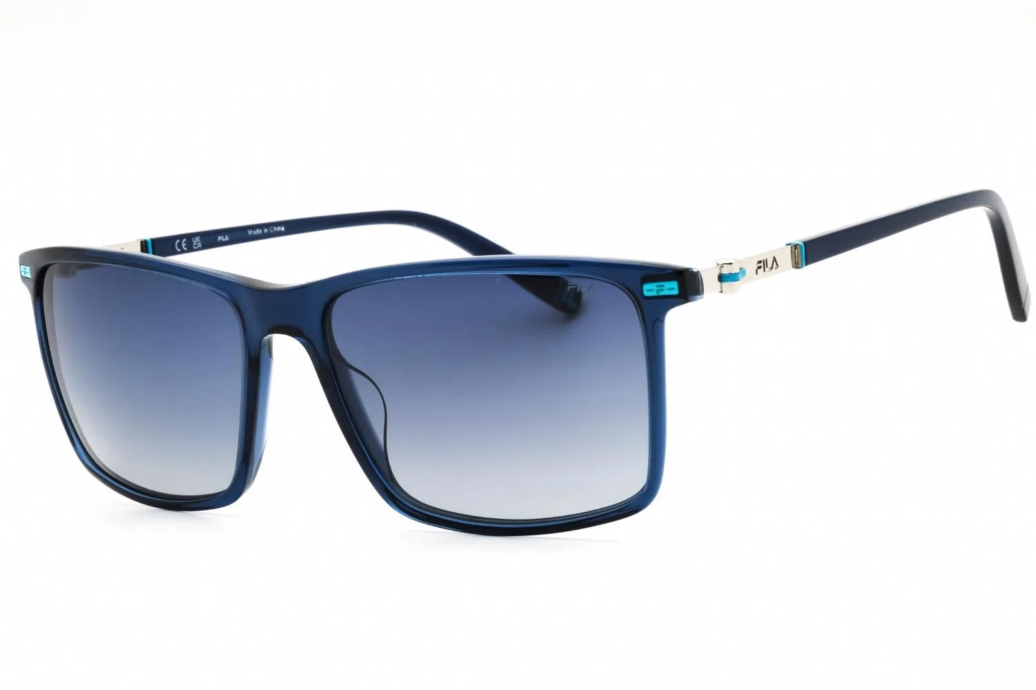 Fila SFI447 Sunglasses - SEMI-MATT TRANSPARENT BLUE