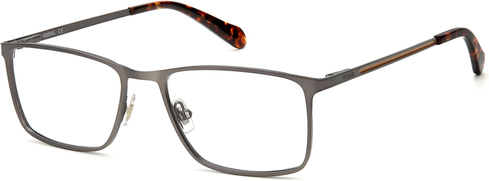 Fossil 7091 Eyeglasses - Semi Matte Dark Ruthenium - view 2