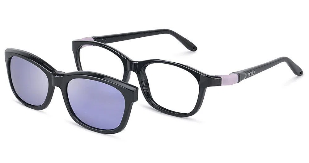 Nanovista Blind SC 3.0 Eyeglasses - CLIP BIND SC 3.0 BLACK LAVENDER W/CLIP