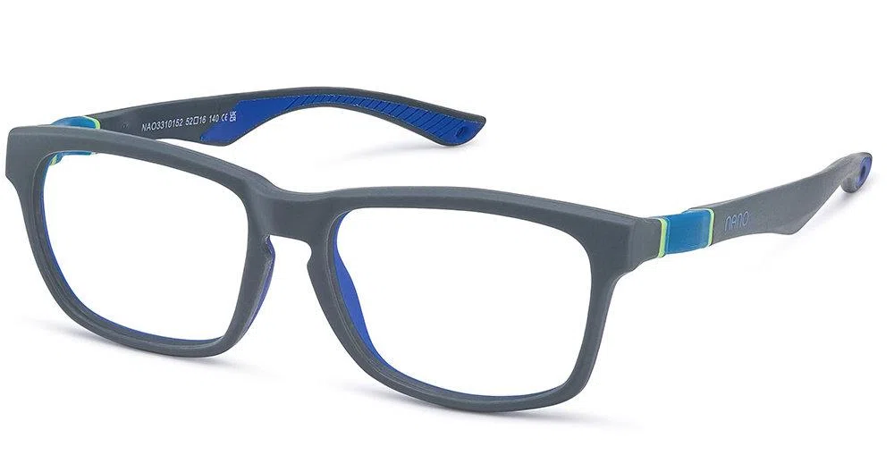 Nanovista SONIC Eyeglasses - INDESTRUCTIBLE SONIC GREY BLUE LIME