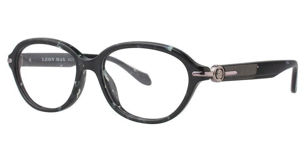 Leon Max LM4025 Eyeglasses - Blk Blue Marb
