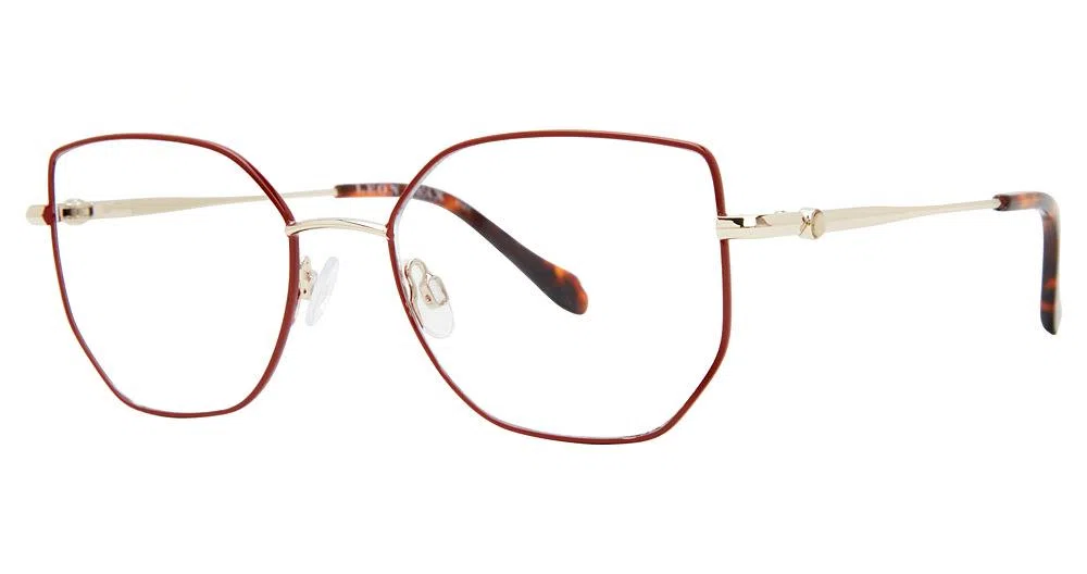 Leon Max LM4101 Eyeglasses - Red/gold