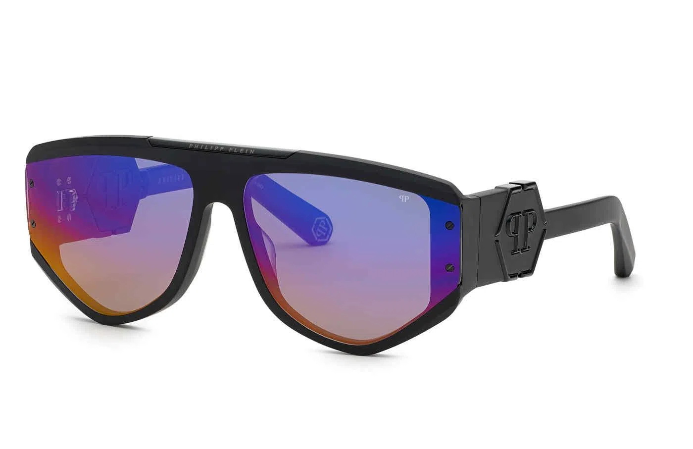 Philipp Plein SPP093M Sunglasses - SANDBLASTED BLACK -703V