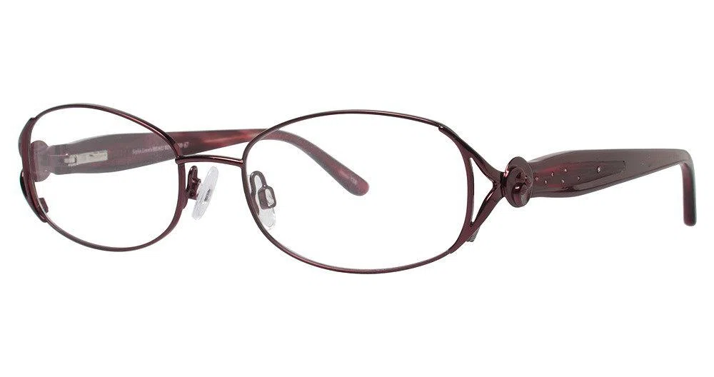 Sophia Loren Beau Rivage SLBR67 Eyeglasses - Burgundy
